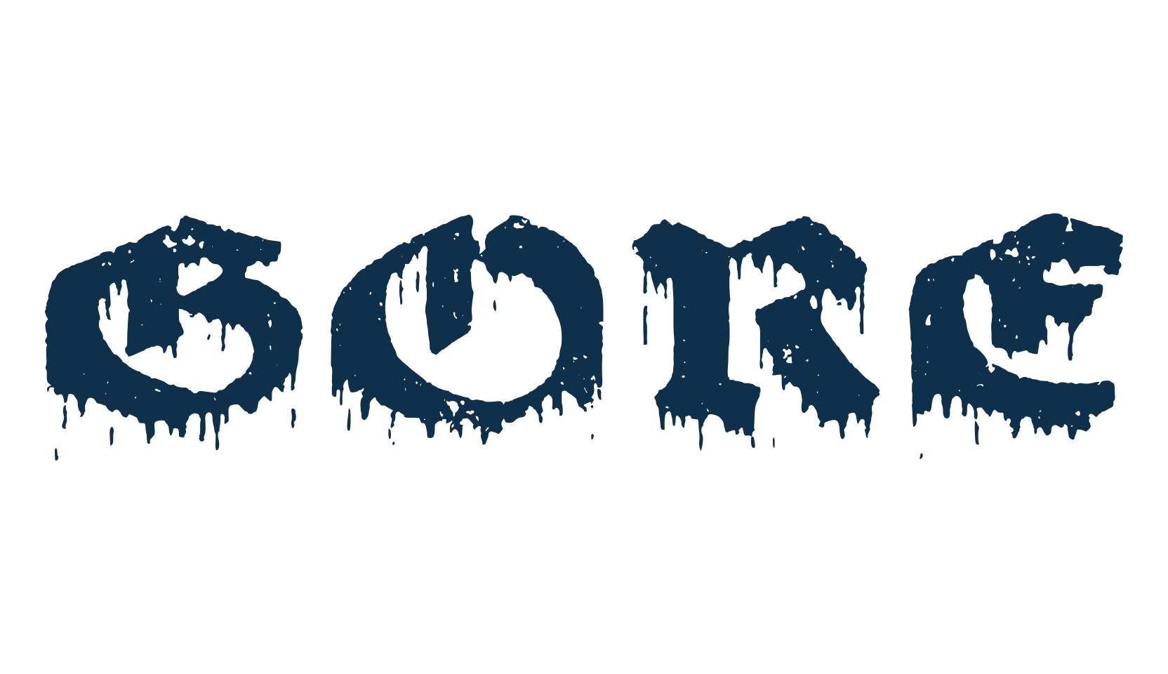 Gore, holiday halloween fancy decorative horror font preview