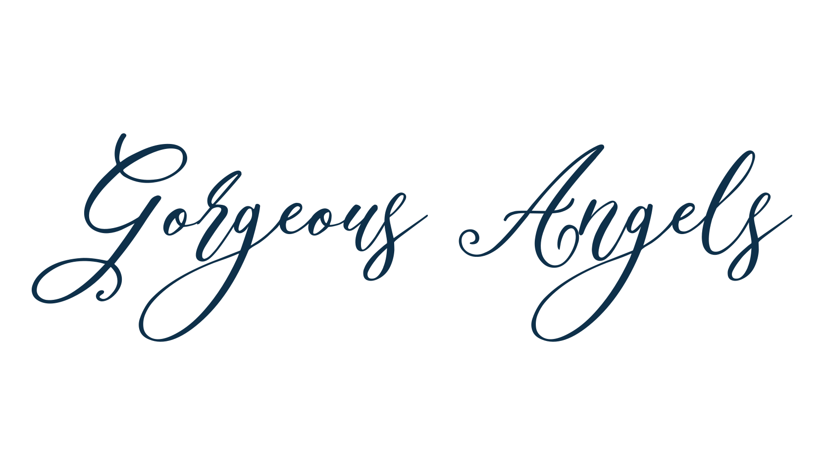Gorgeous Angels, calligraphy font preview