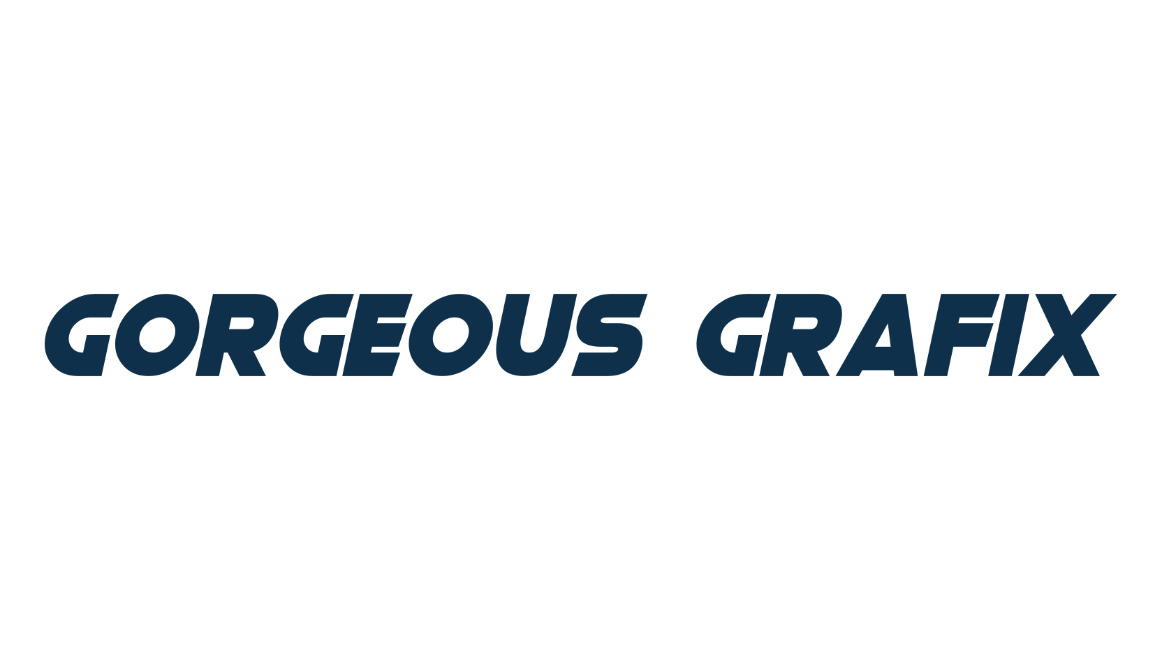 Gorgeous Grafix, basic sans serif font preview