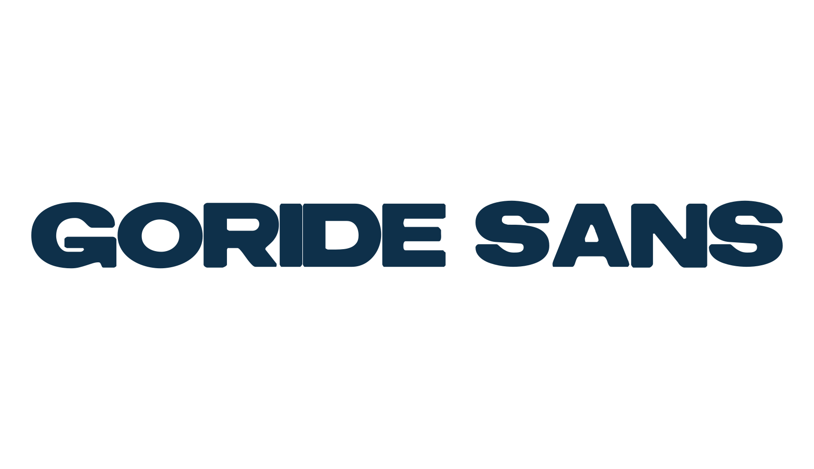 Goride Sans, sans serif font preview