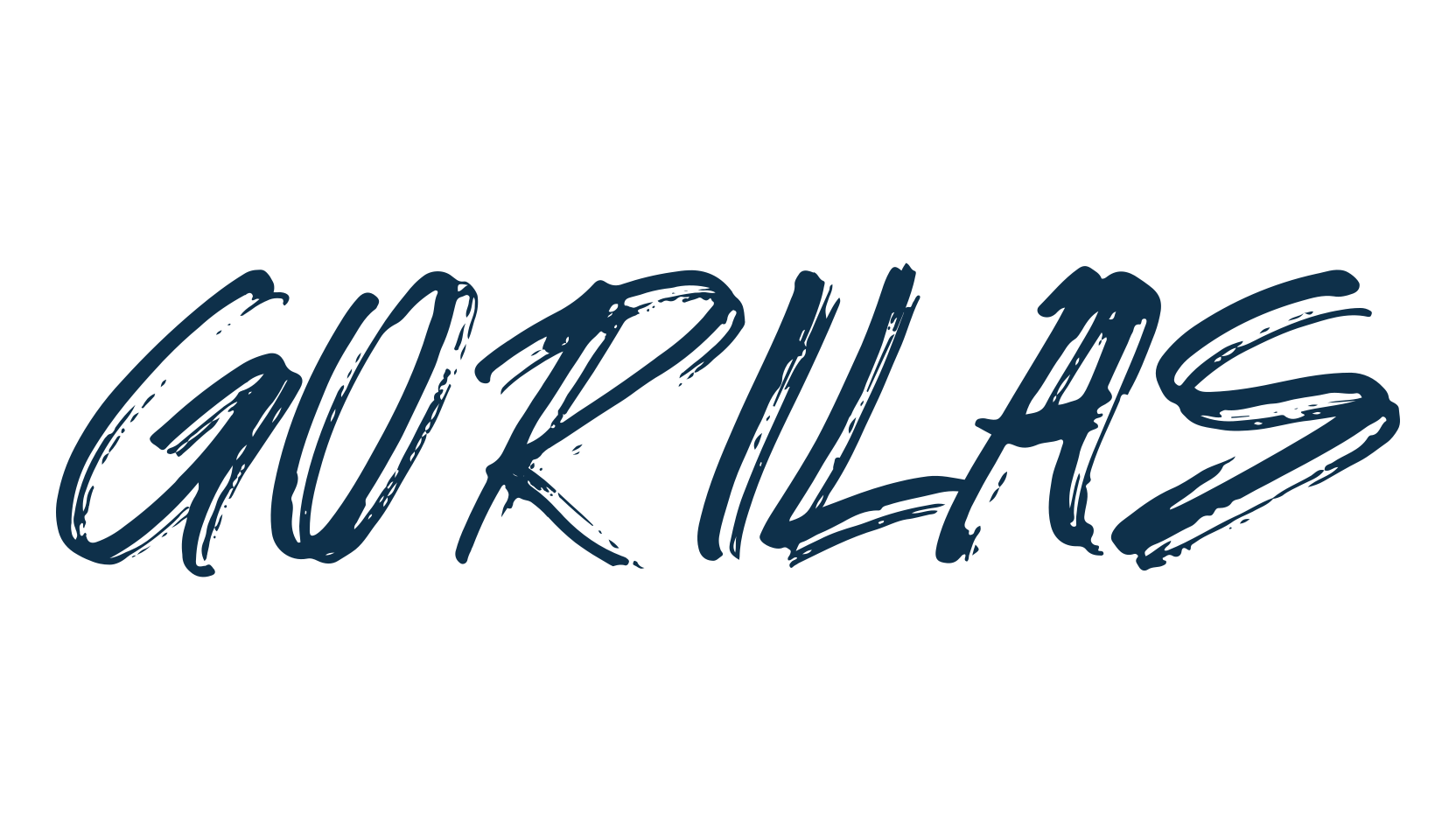 Gorilas, script brush fancy decorative calligraphy font preview