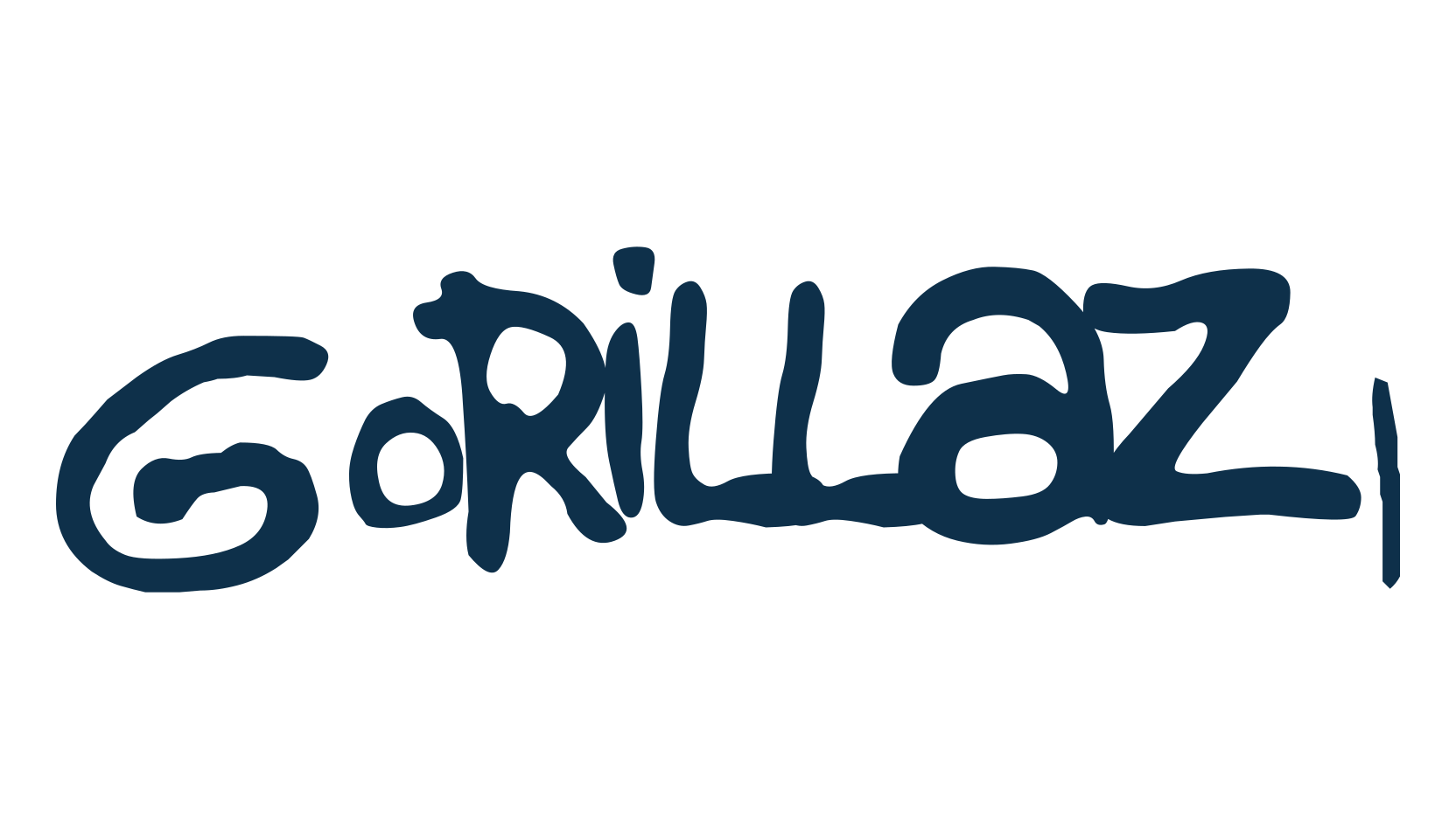 Gorillaz 1, script handwritten fancy decorative calligraphy font preview
