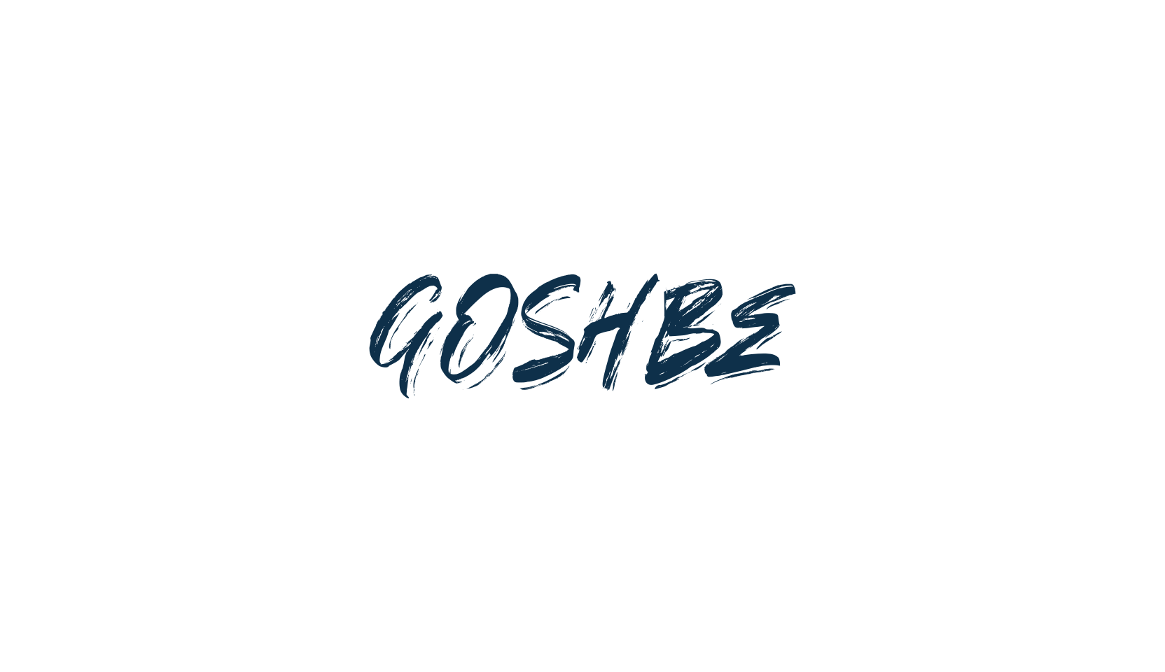 Goshbe, brush font preview