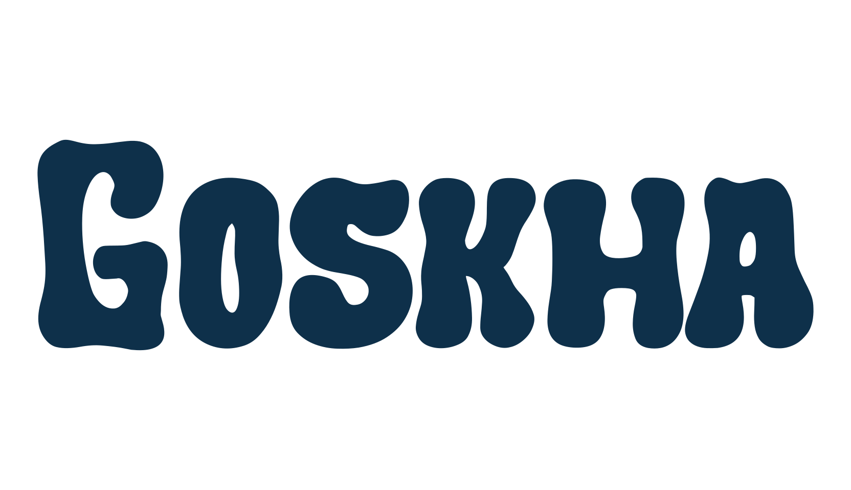 Goskha, groovy font preview