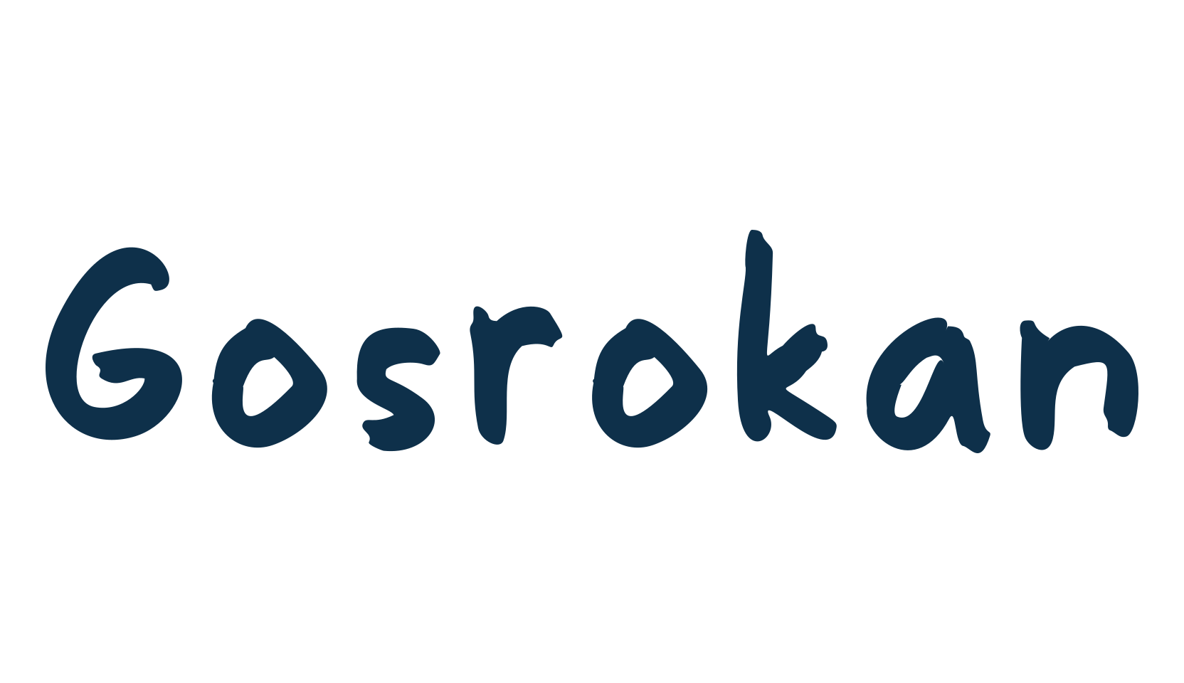 Gosrokan, handwriting font preview