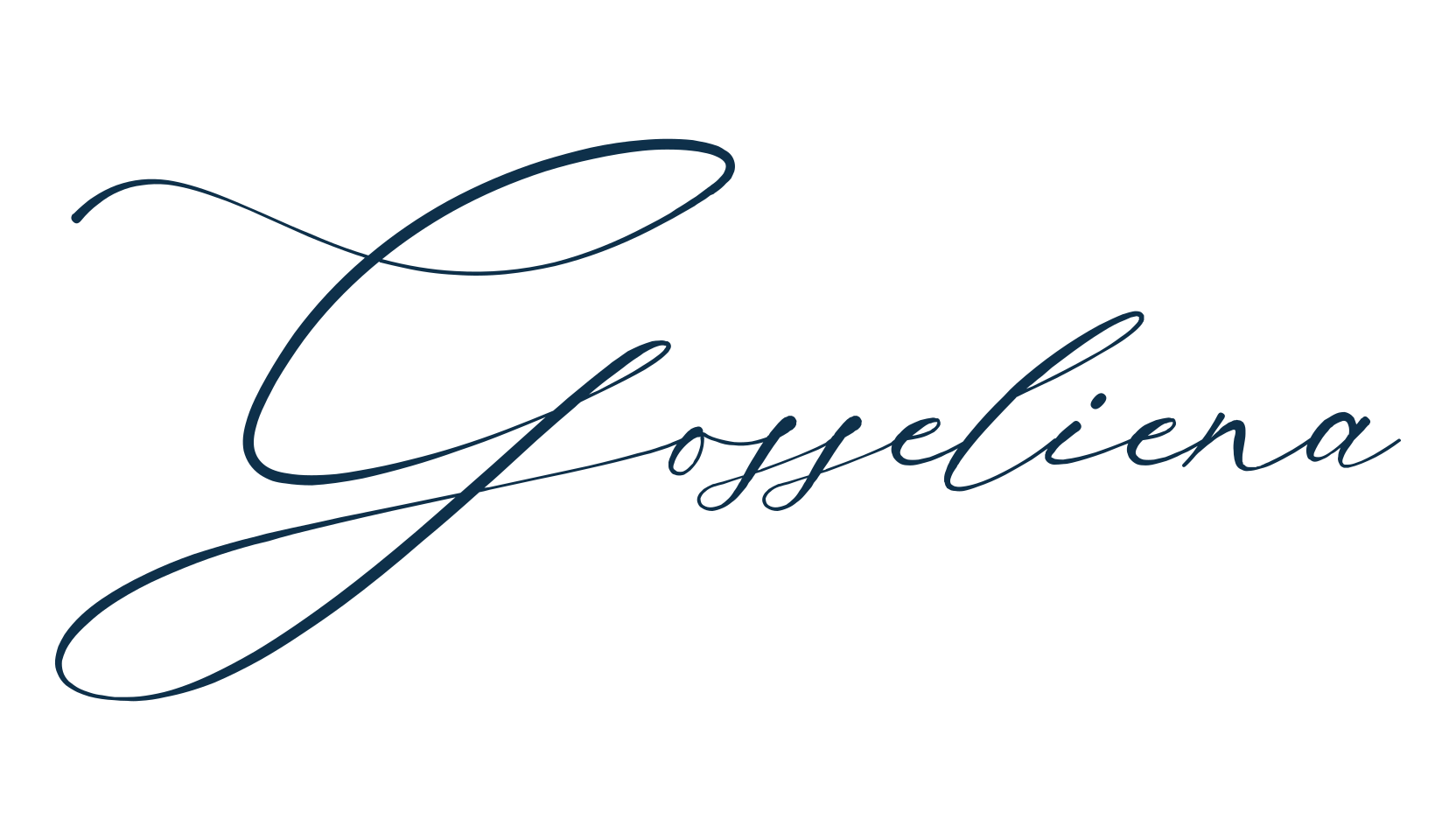 Gosseliena, handwriting font preview