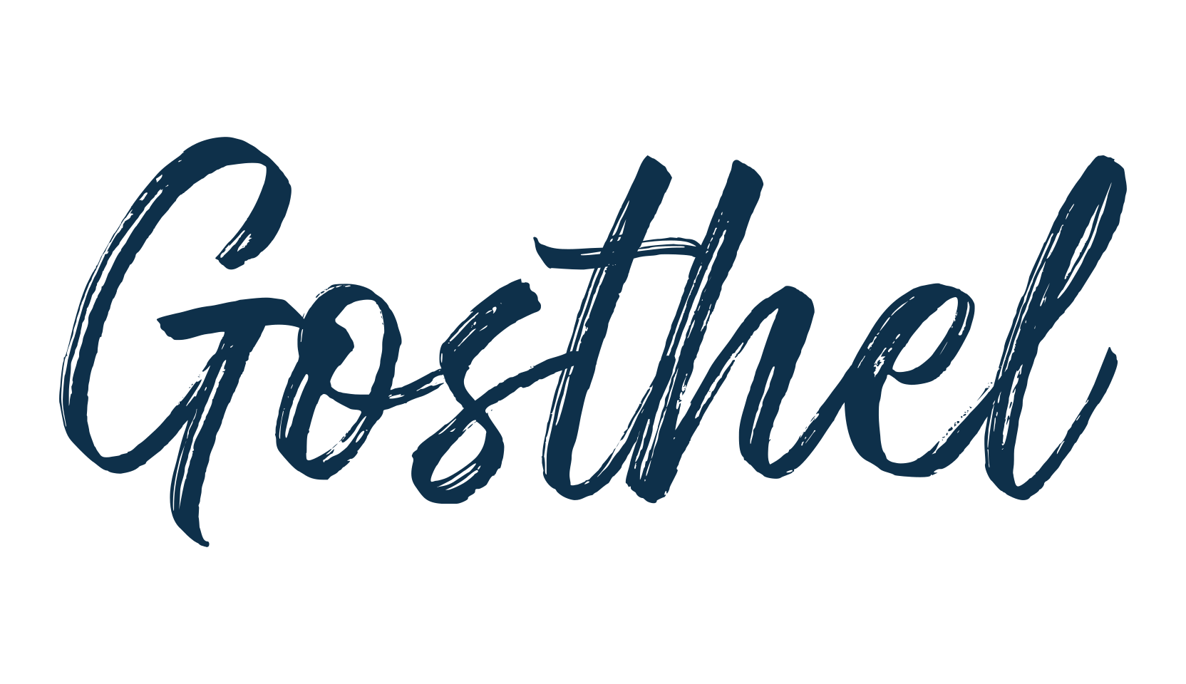 Gosthel, script brush fancy decorative calligraphy font preview
