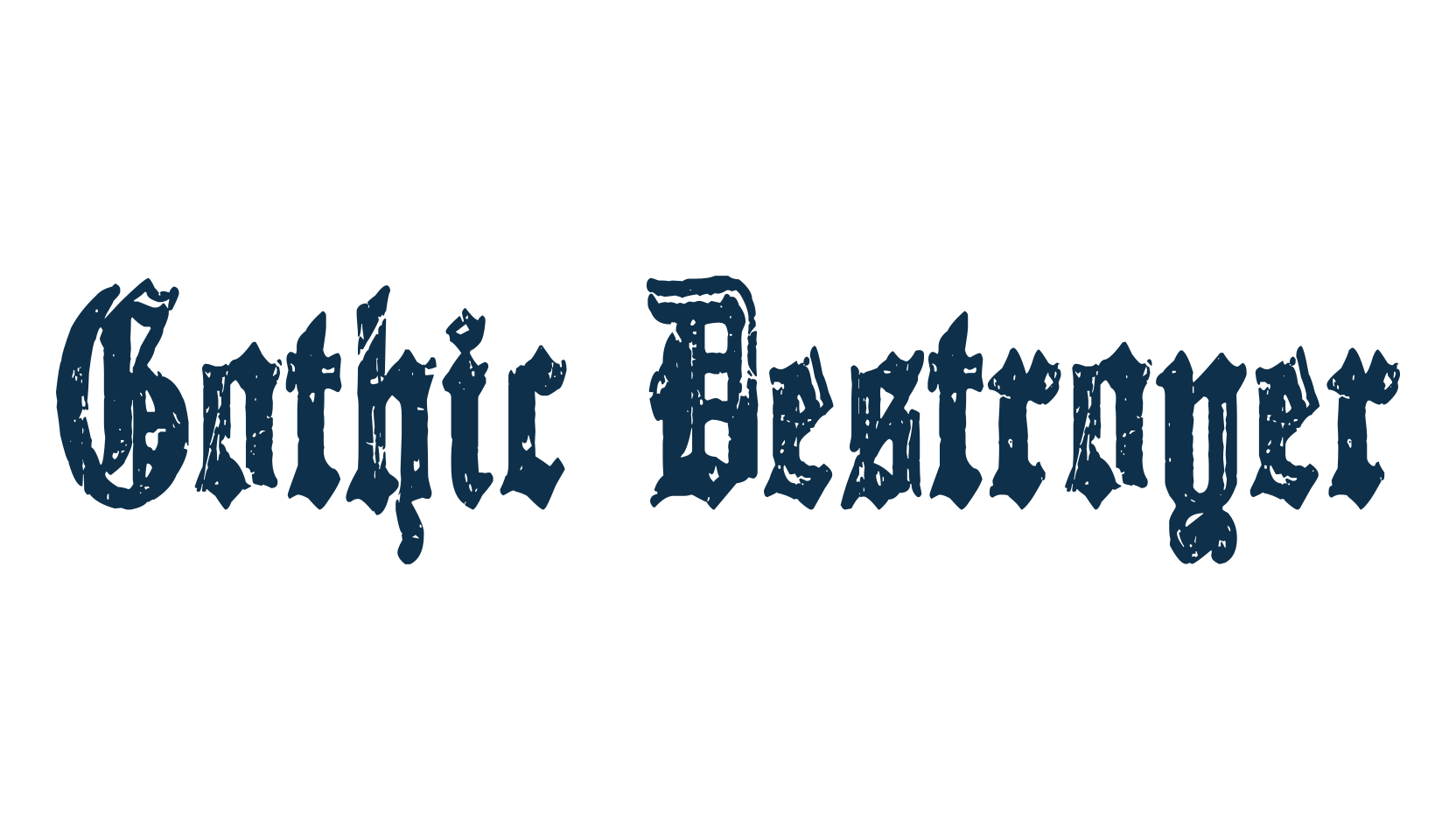 Gothic Destroyer, medieval font preview