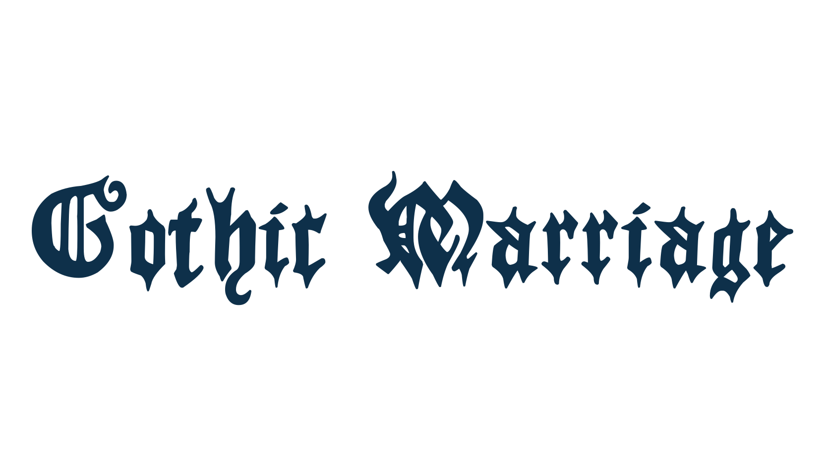 Gothic Marriage, medieval font preview