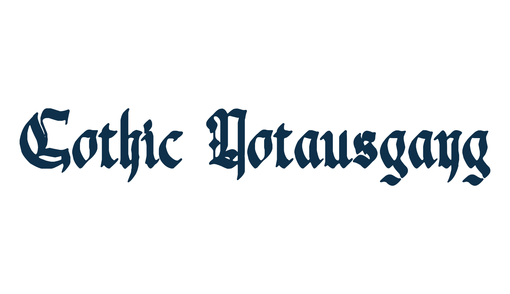 Gothic Notausgang, medieval font preview