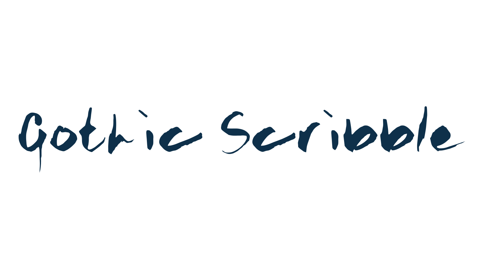 Gothic Scribble, fancy various gothic font preview
