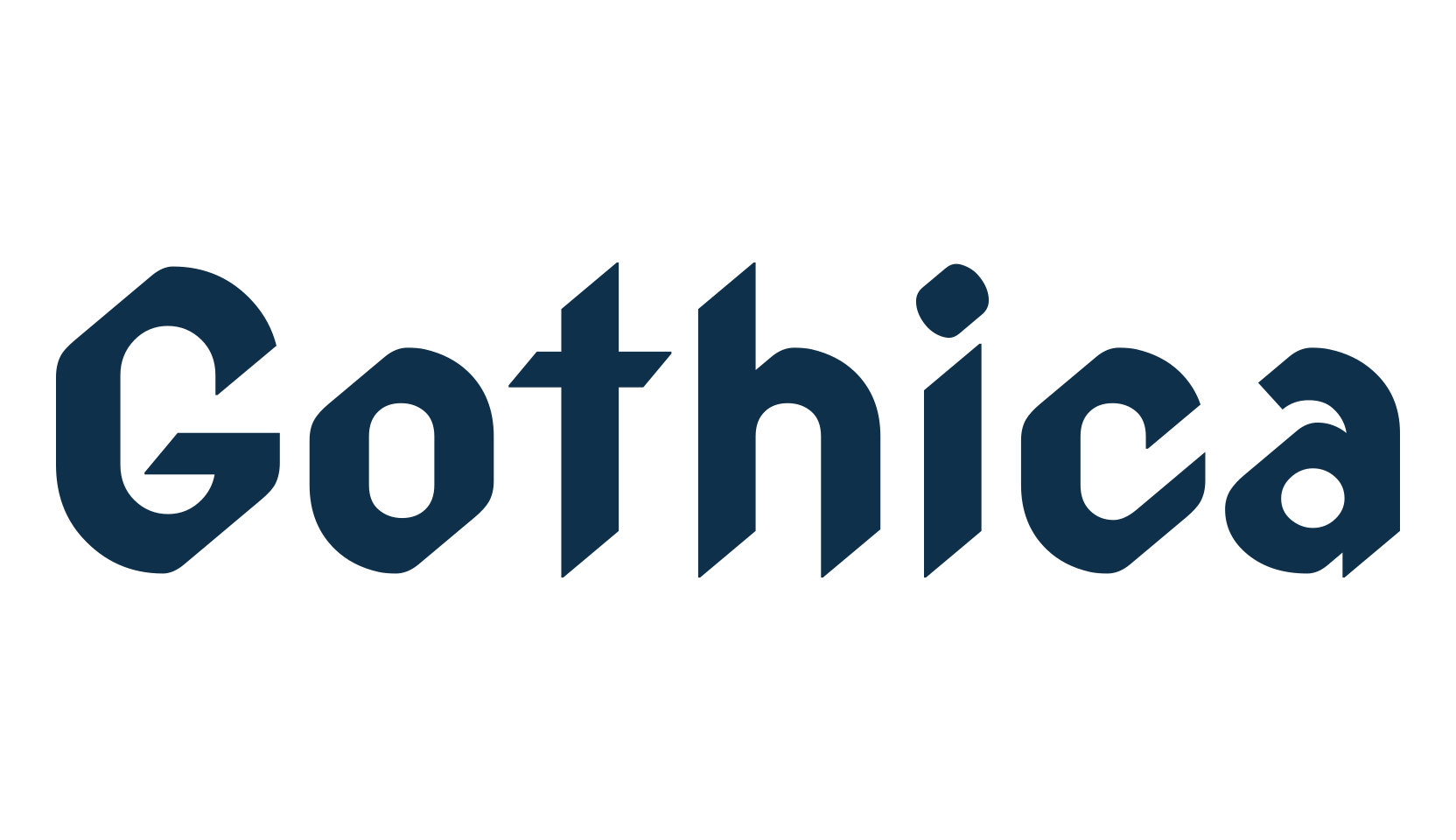 Gothica (gothica-2), modern font preview