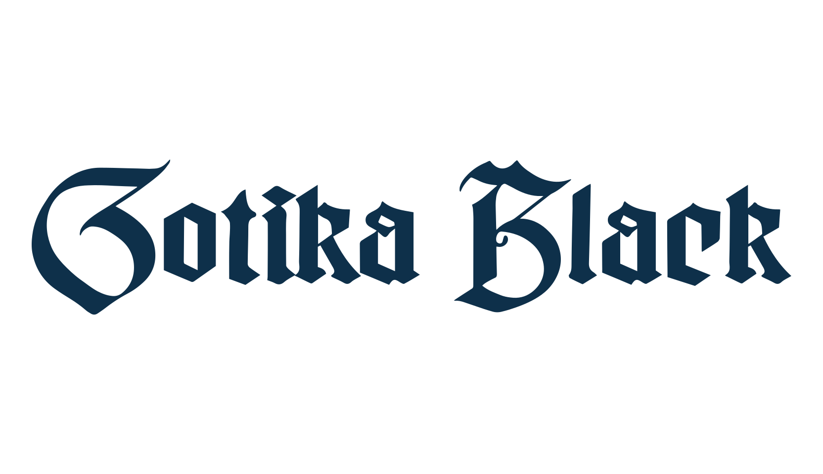 Gotika Black, gothic medieval font preview