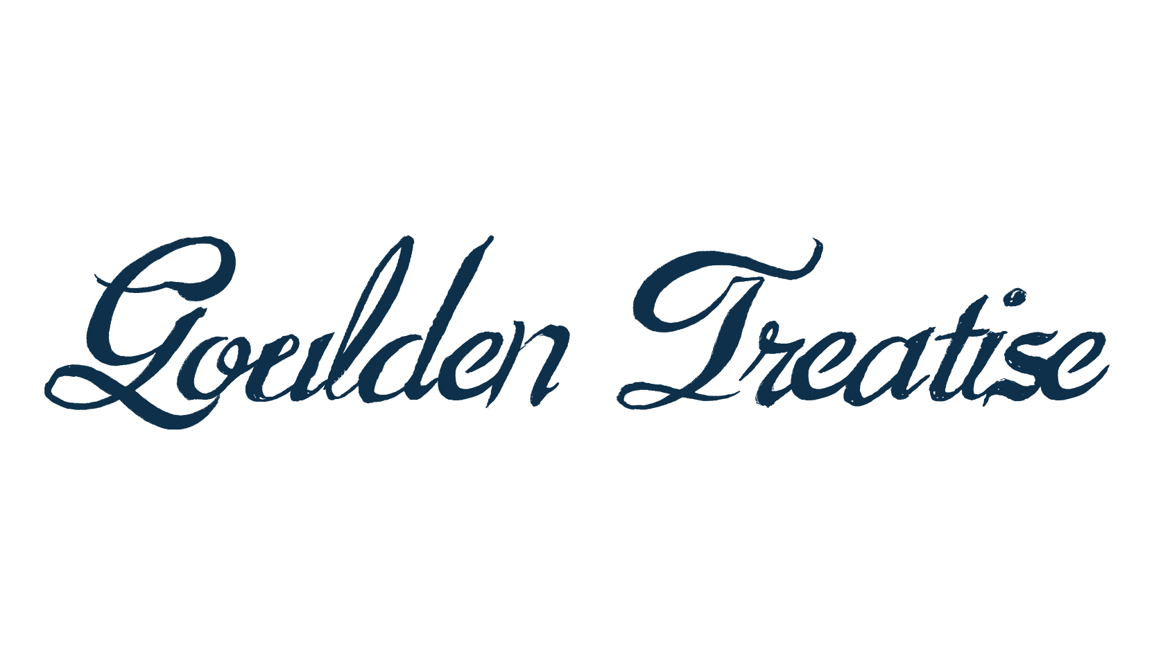 Goulden Treatise, script brush fancy decorative calligraphy font preview