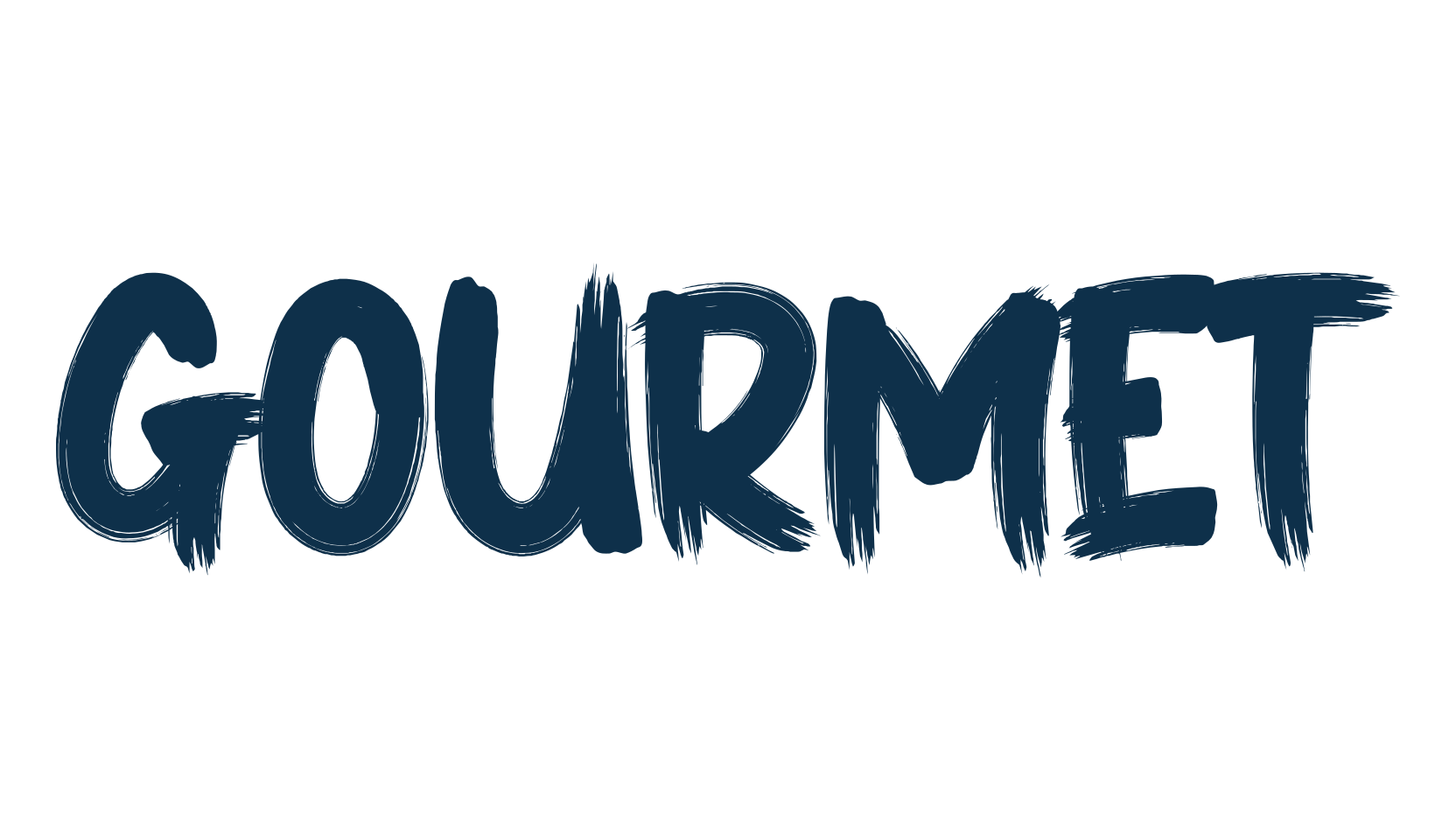 Gourmet (gourmet), brush font preview