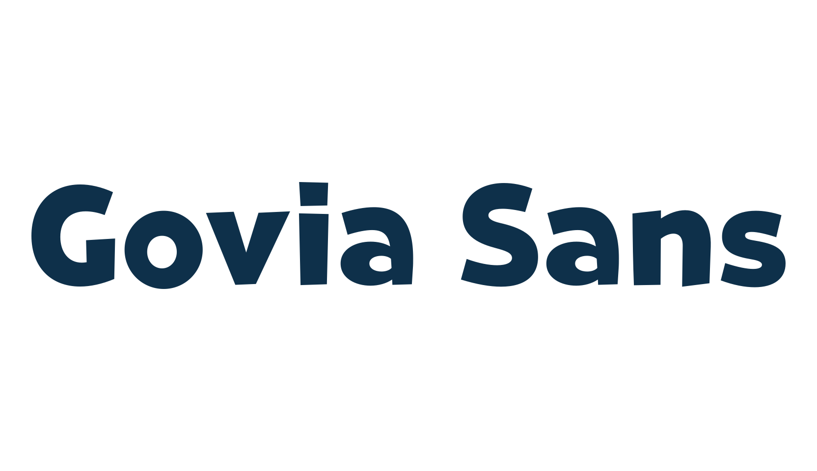 Govia Sans, fancy cartoon decorative font preview