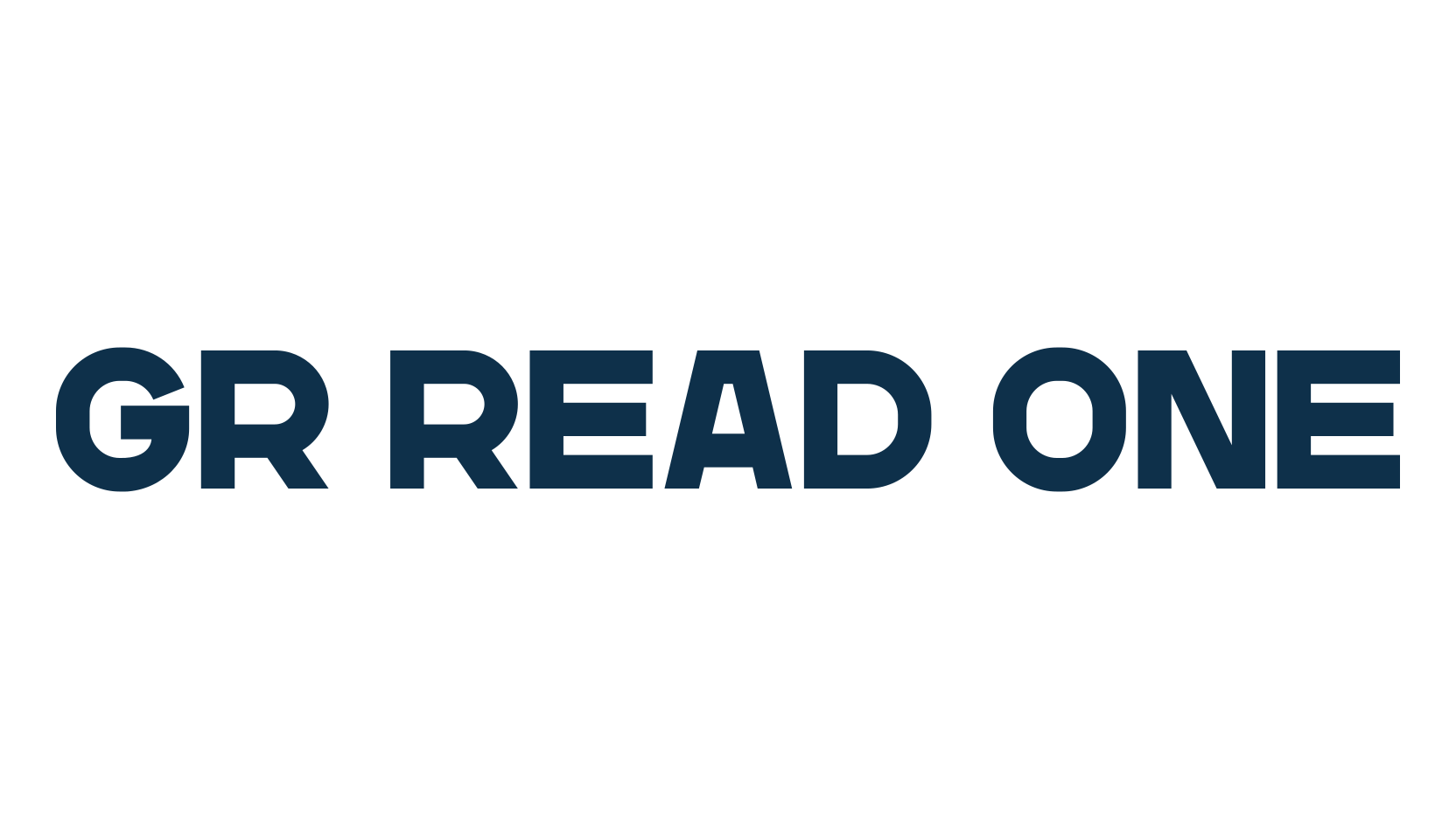 GR Read One, sans serif font preview