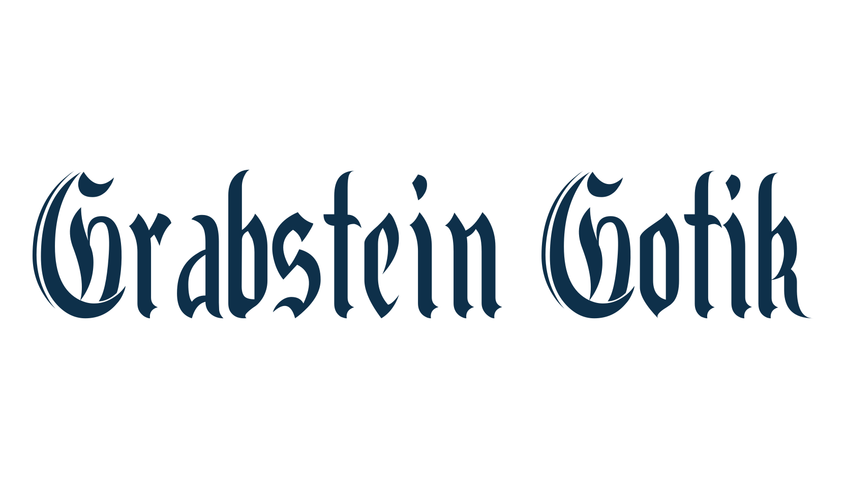 Grabstein Gotik, medieval font preview