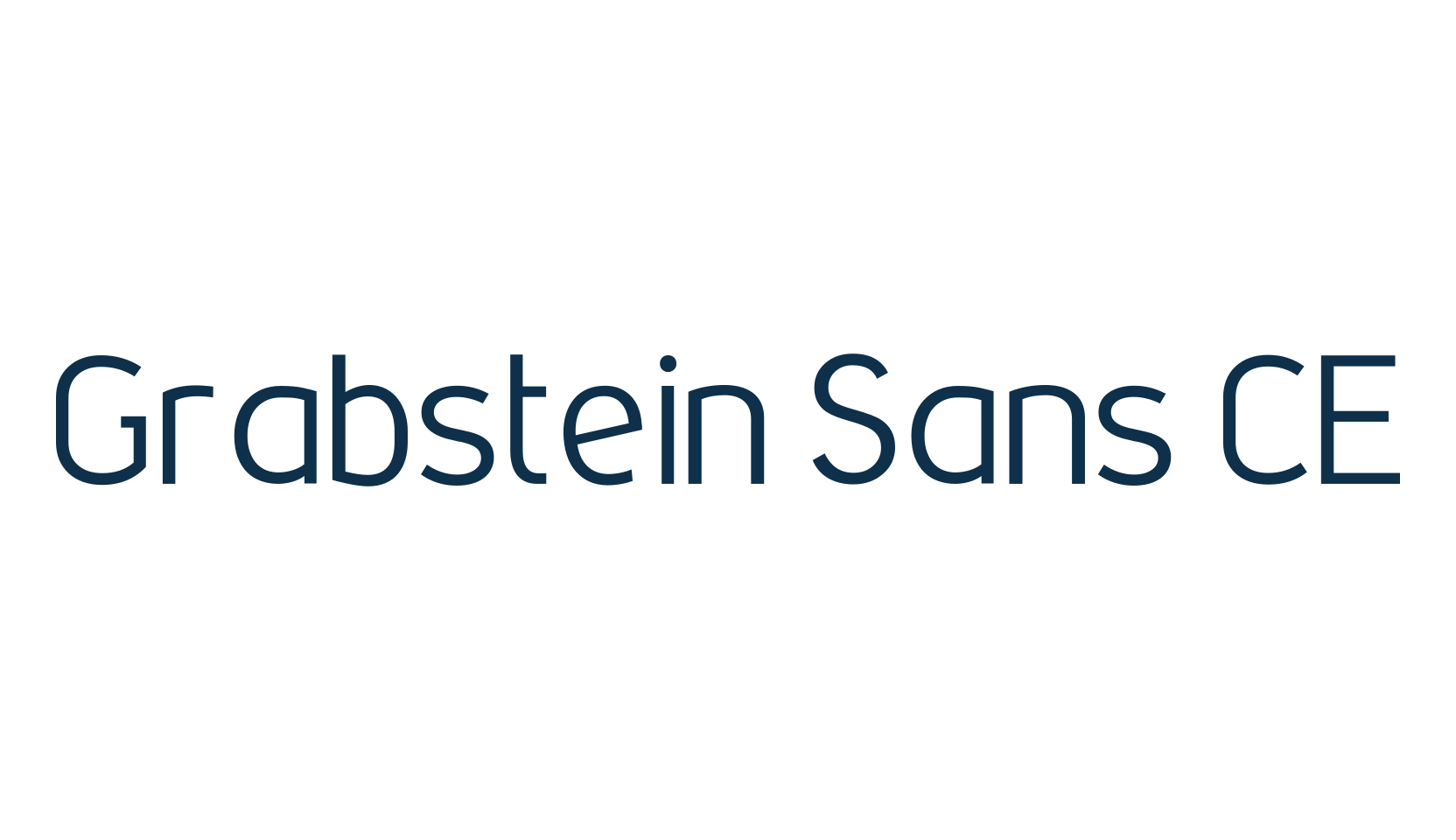 Grabstein Sans CE, sans serif font preview