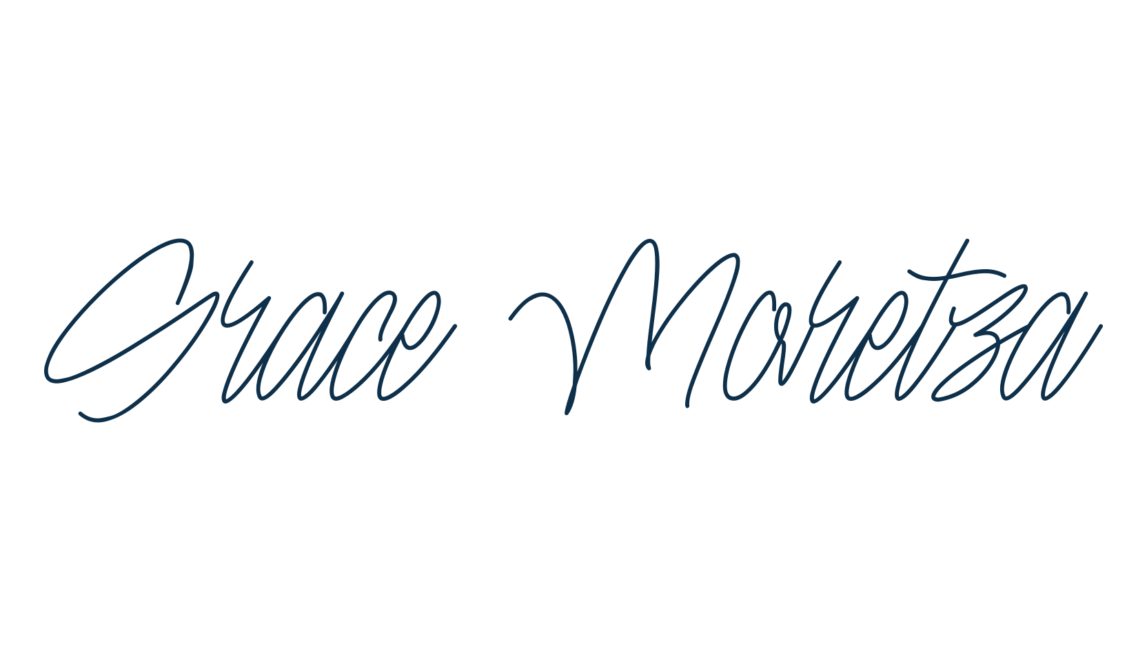 Grace Moretza, fancy decorative font preview