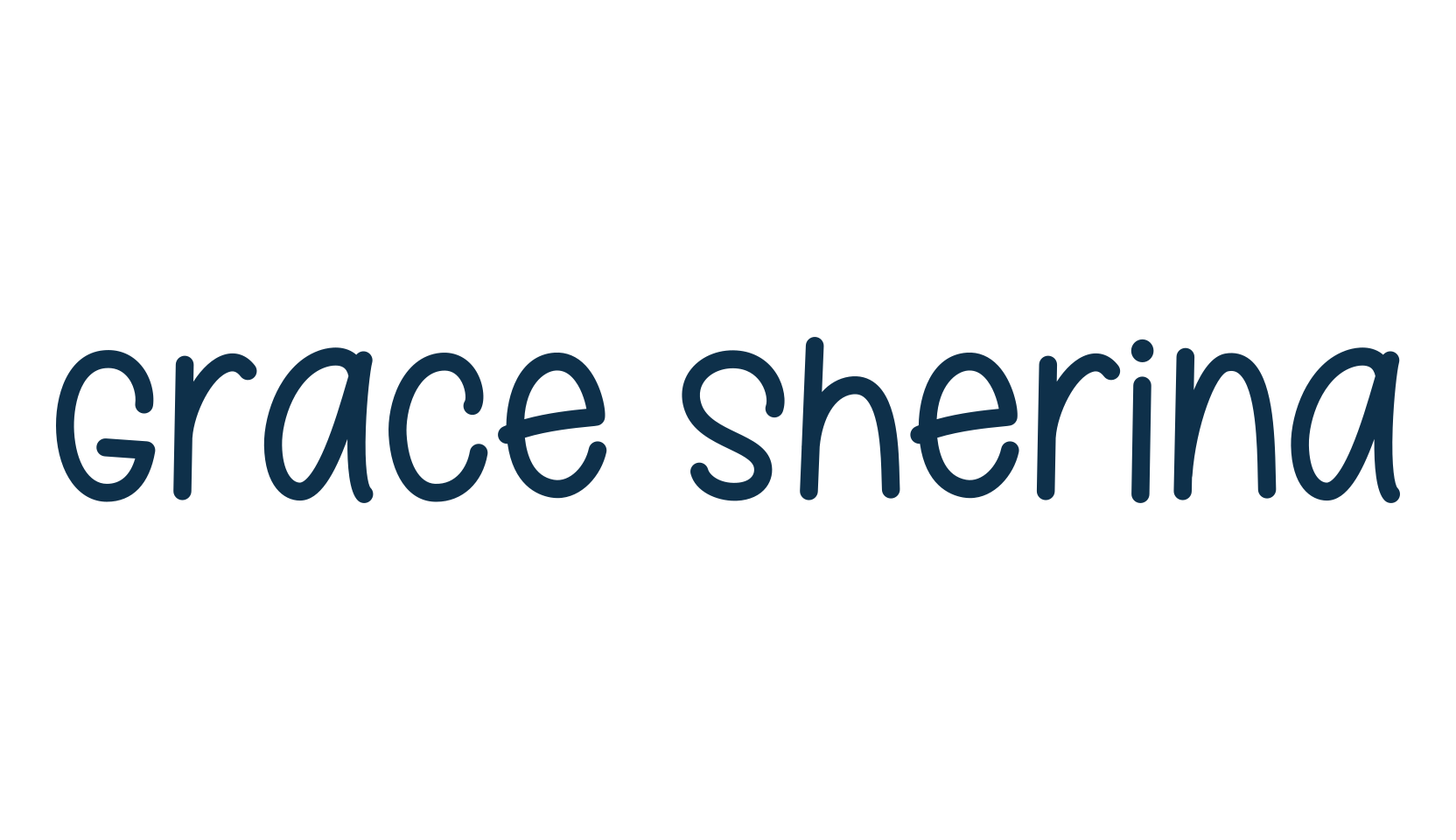 Grace Sherina, fancy cartoon decorative comic font preview
