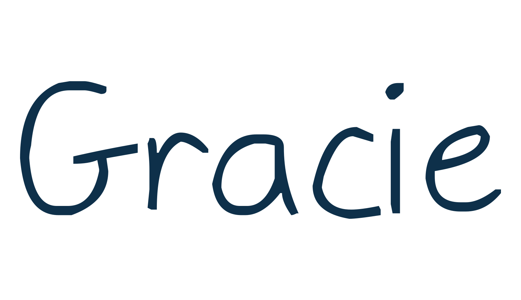 Gracie, script handwritten fancy decorative calligraphy font preview
