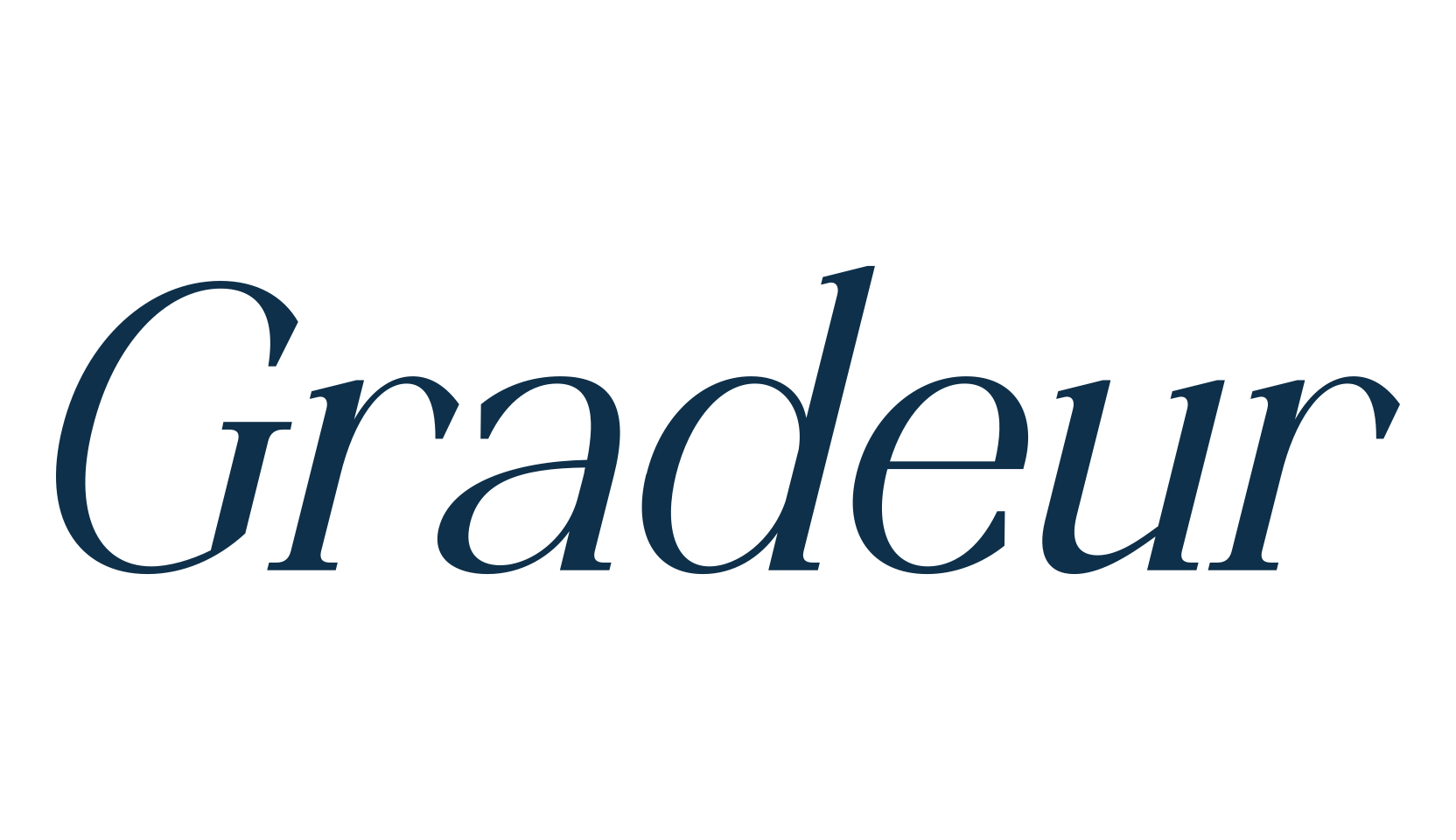 Gradeur, basic serif font preview