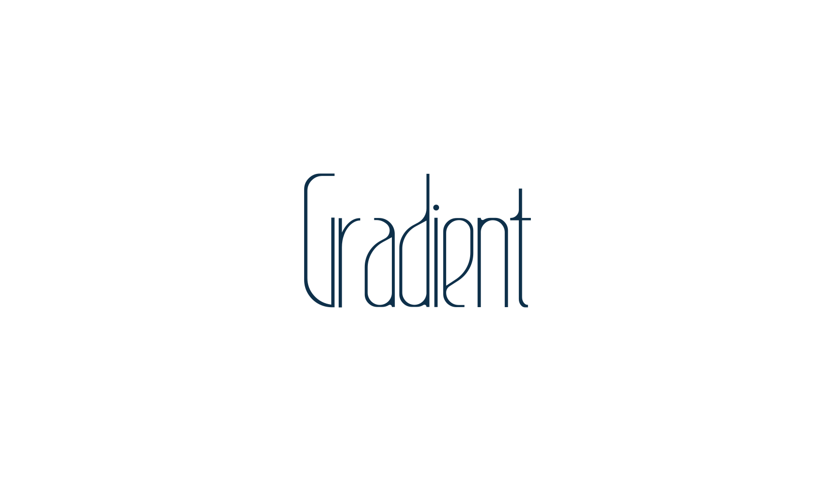 Gradient, basic sans serif font preview