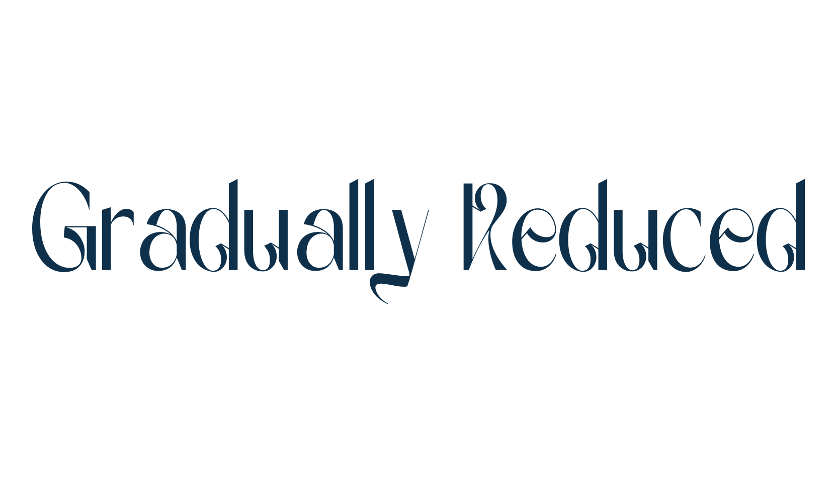 Gradually Reduced, retro font preview
