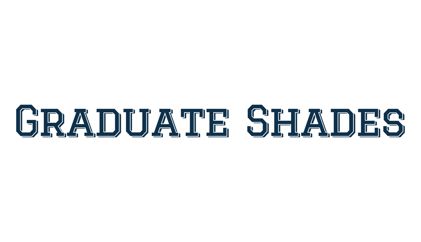 Graduate Shades, fancy old school decorative font preview