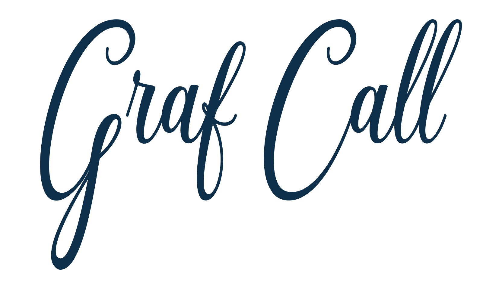 Graf Call, script calligraphy fancy decorative font preview