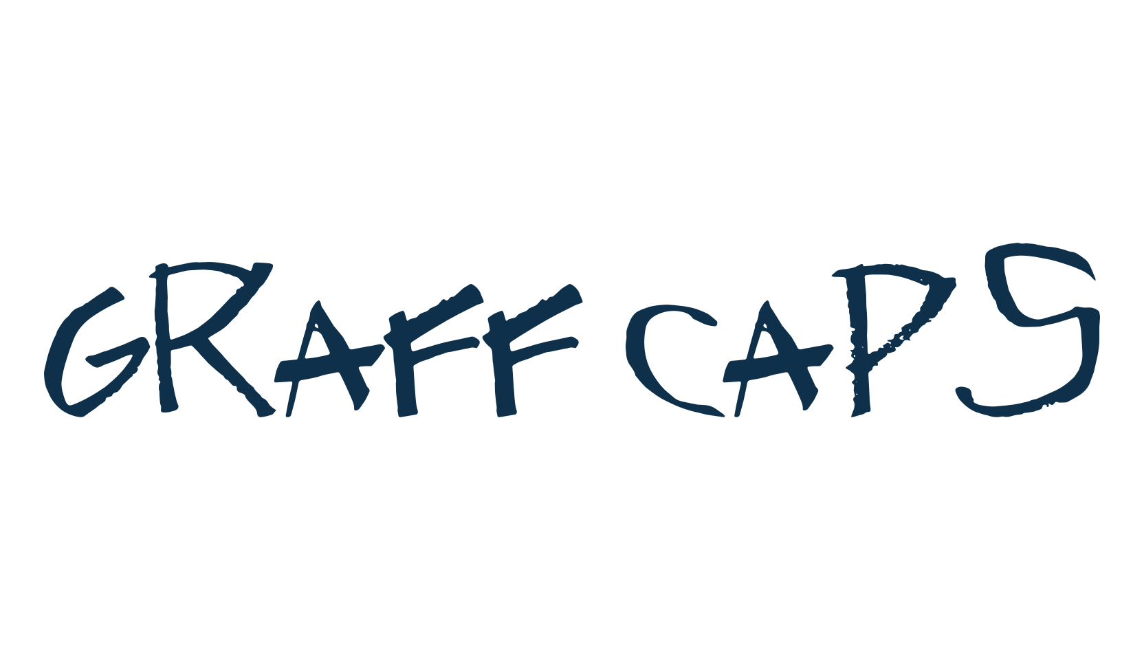 Graff Caps, script graffiti fancy decorative calligraphy font preview