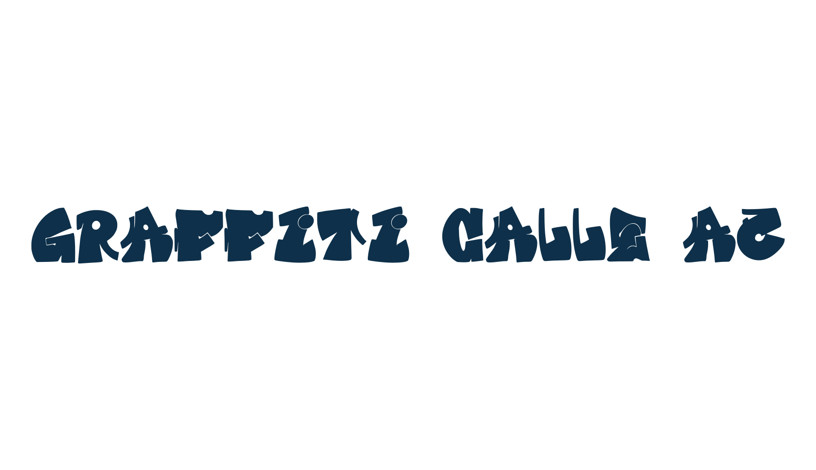 Graffiti Calle Az, script graffiti fancy decorative calligraphy font preview