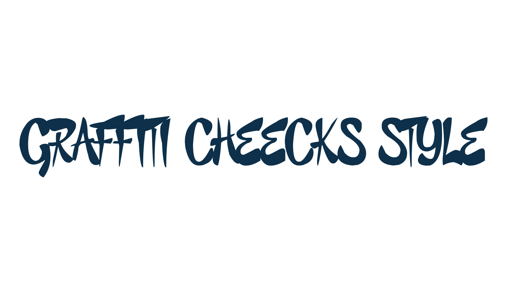 Graffiti Cheecks Style, graffiti font preview