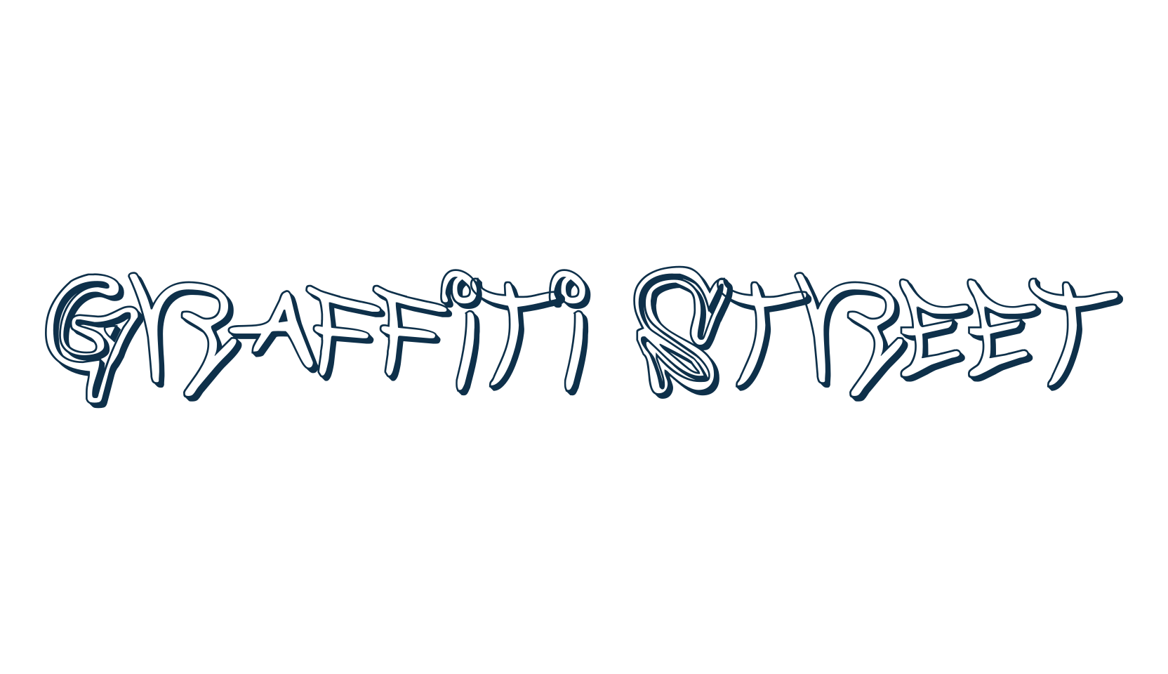 Graffiti Street, graffiti font preview