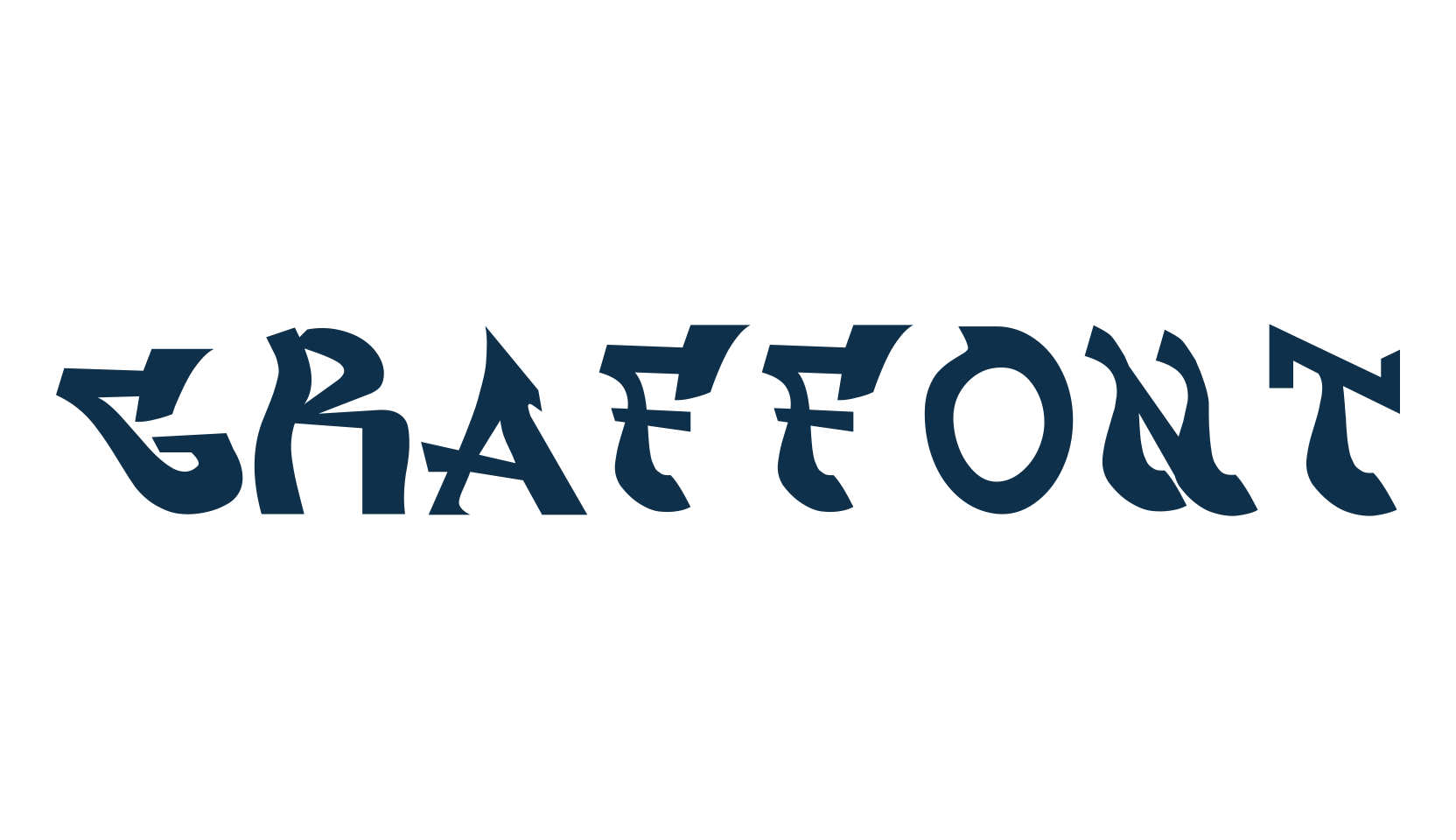Graffont, graffiti font preview