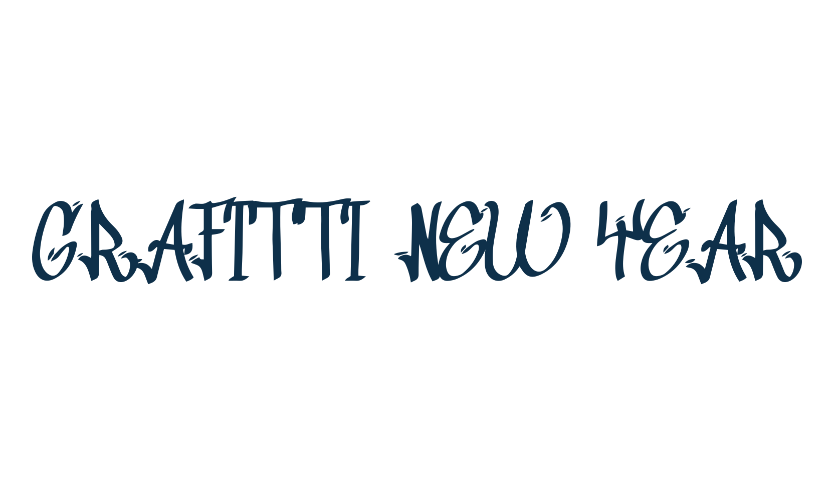Grafitti New Year, graffiti font preview