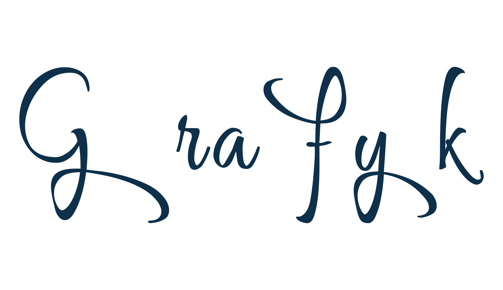 Grafyk, script calligraphy fancy decorative font preview