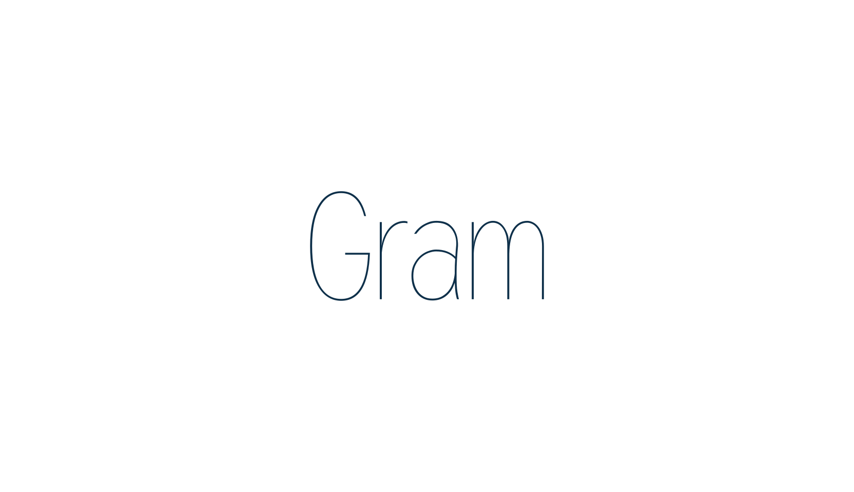 Gram (gram-wmscottsimpsonjr), basic sans serif font preview