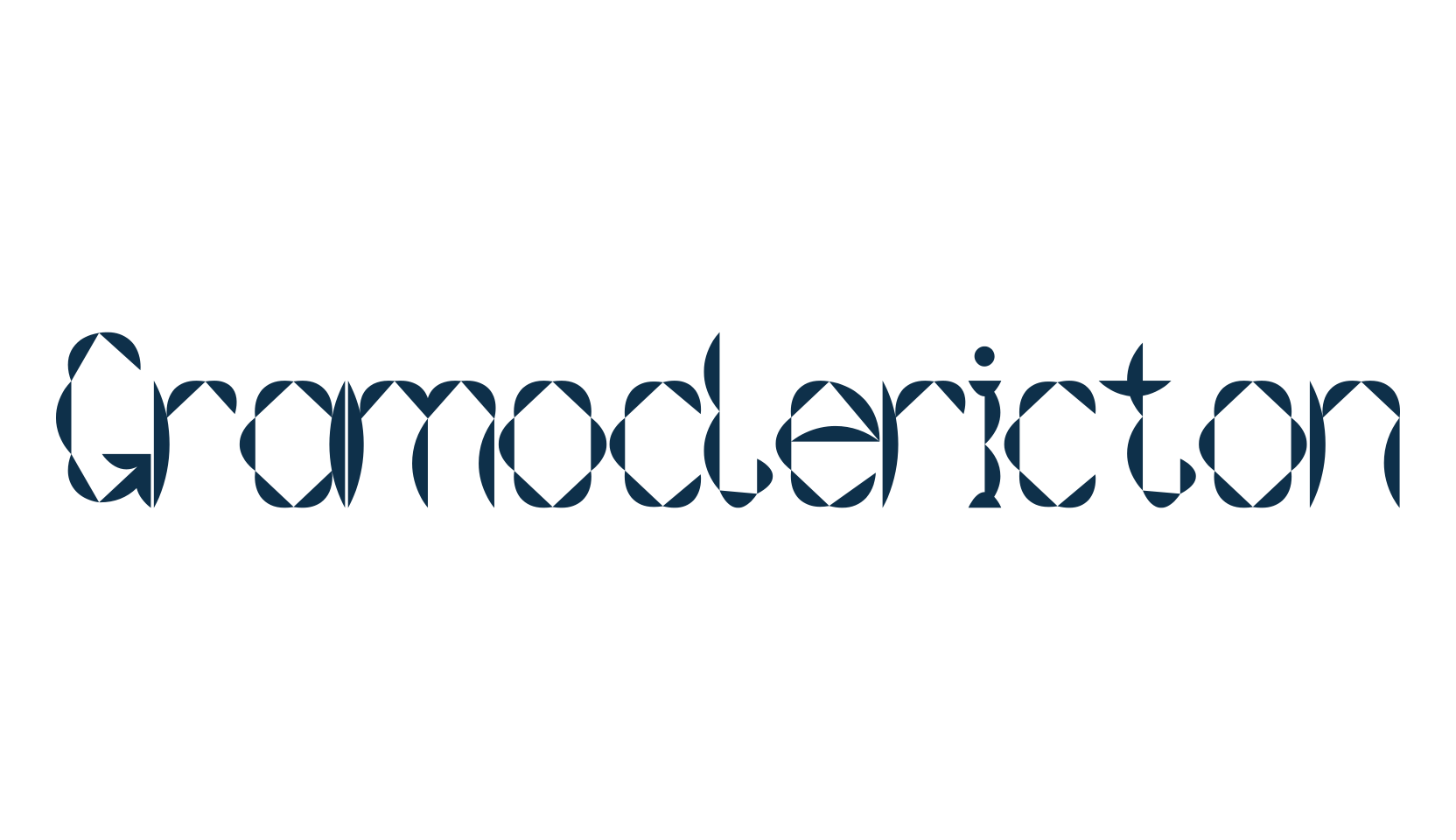 Gramoclericton, decorative font preview
