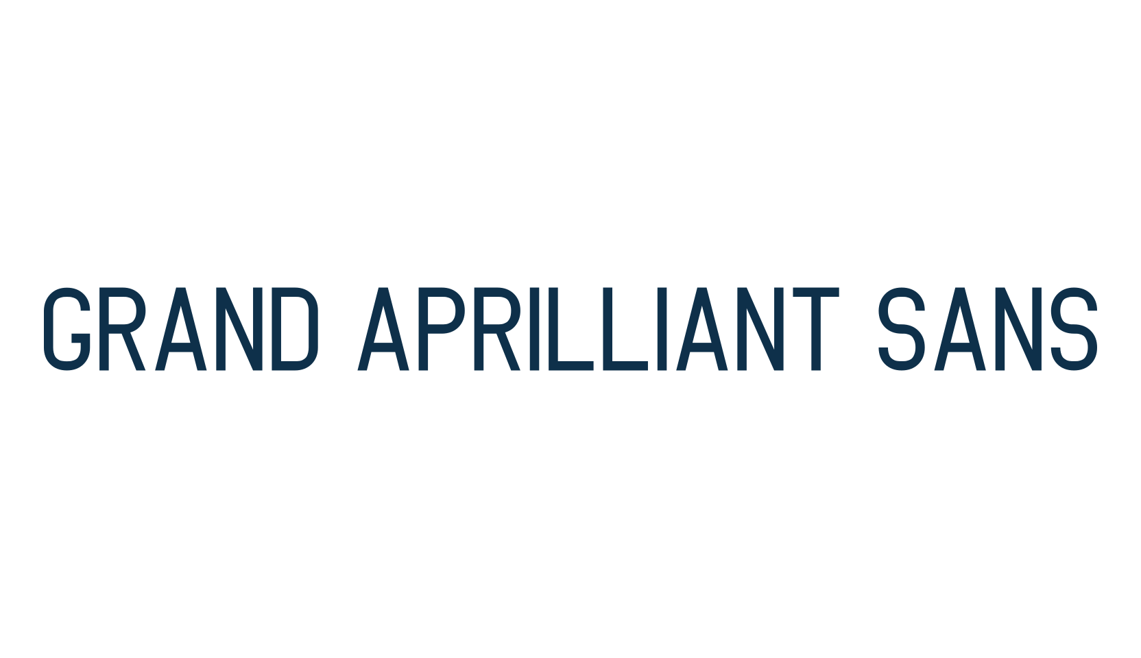 Grand Aprilliant Sans, basic sans serif font preview