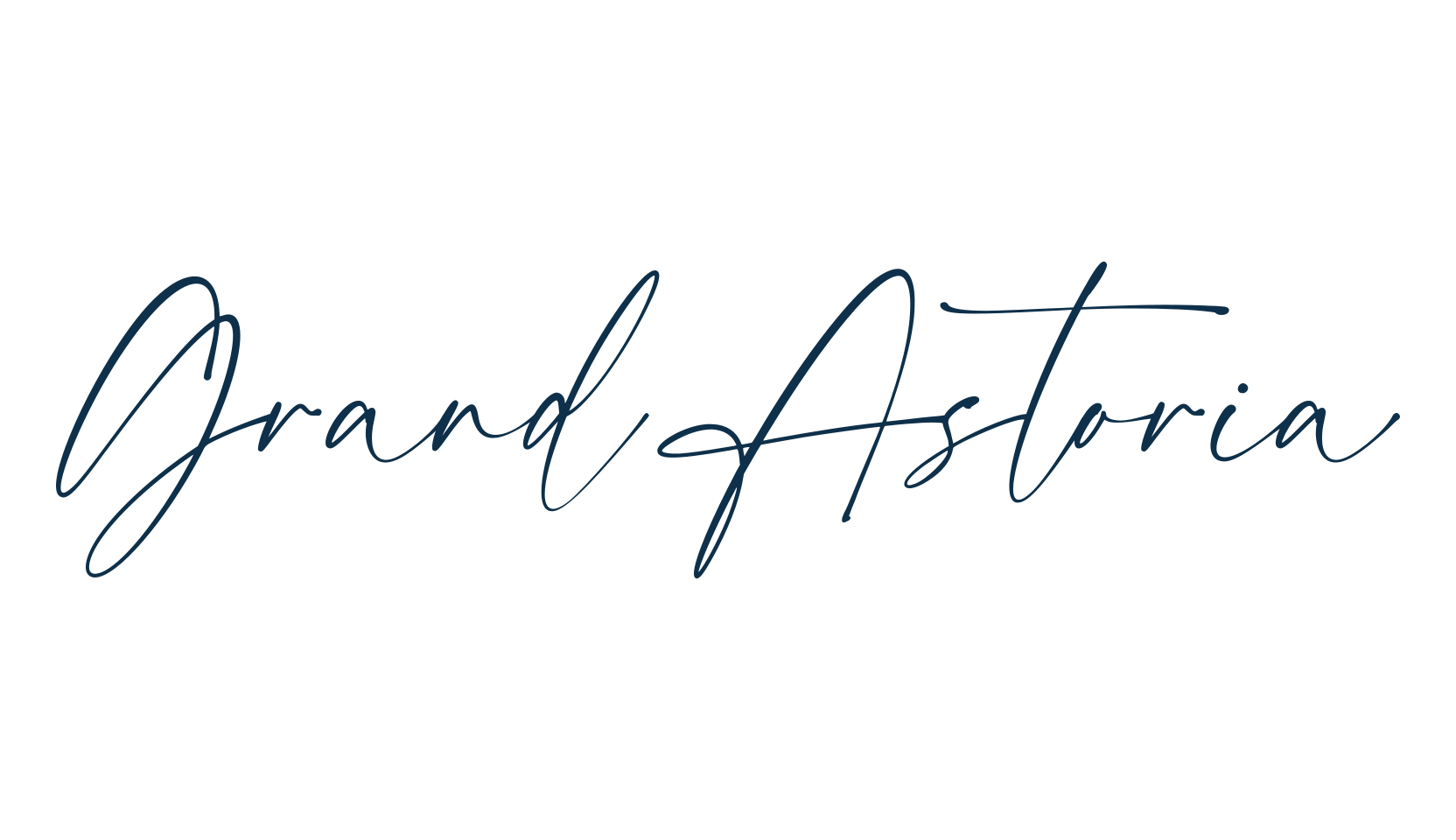 Grand Astoria, script handwritten fancy decorative calligraphy font preview