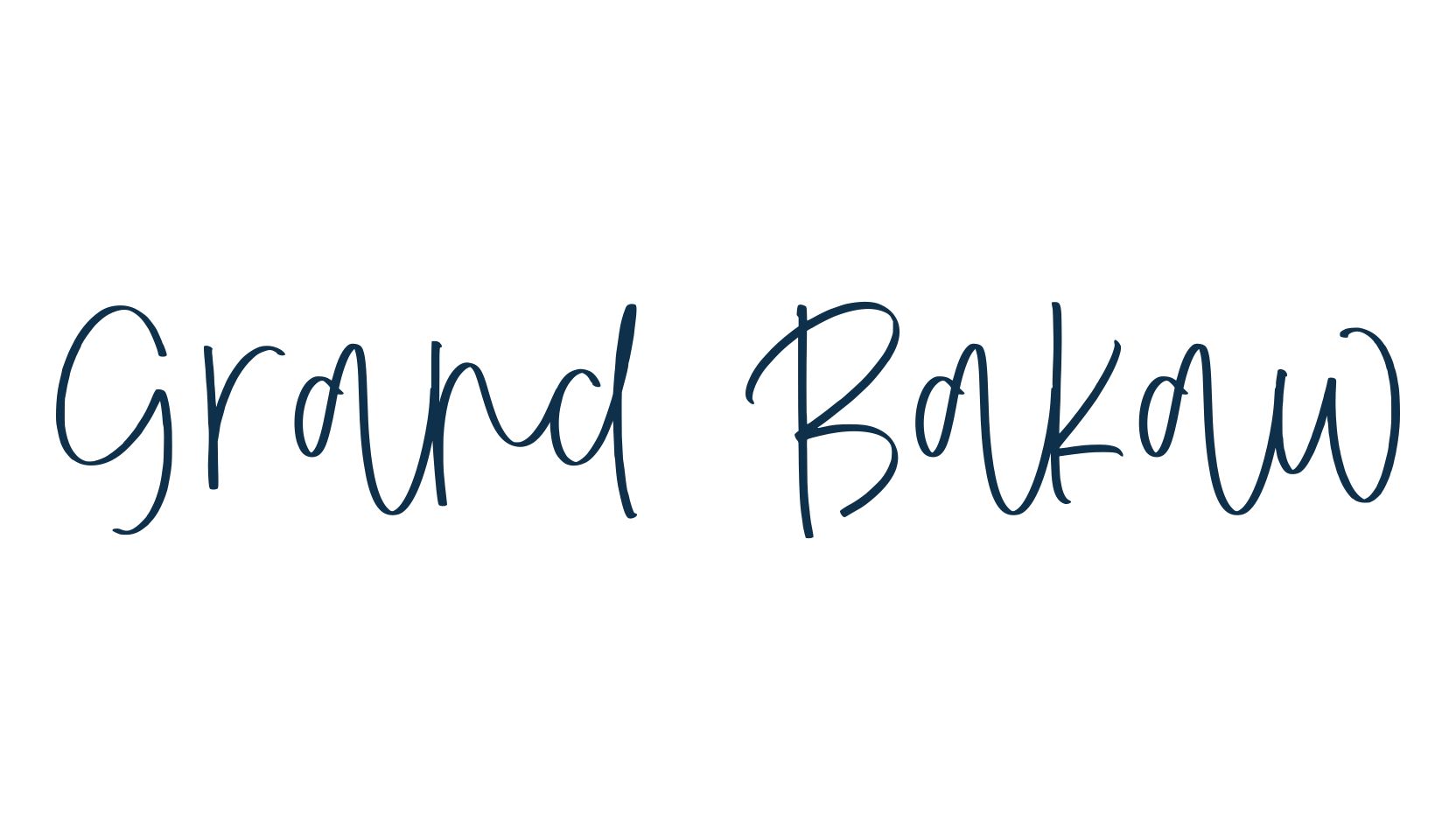 Grand Bakaw, script handwritten fancy decorative calligraphy font preview