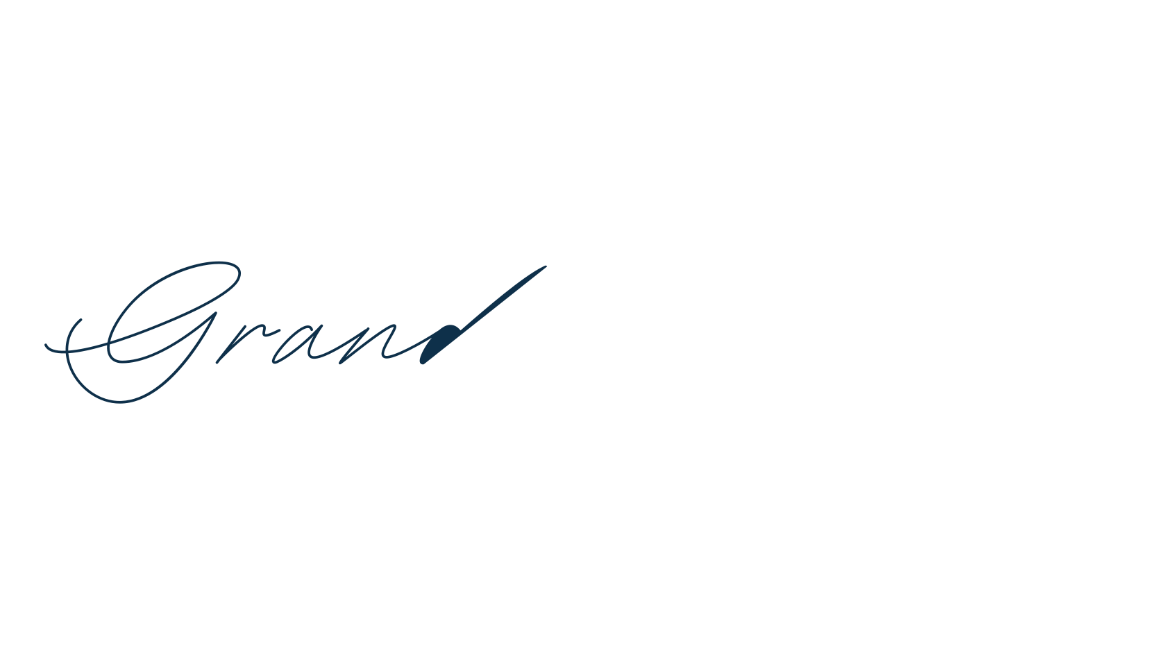 Grand Resort, handwriting font preview