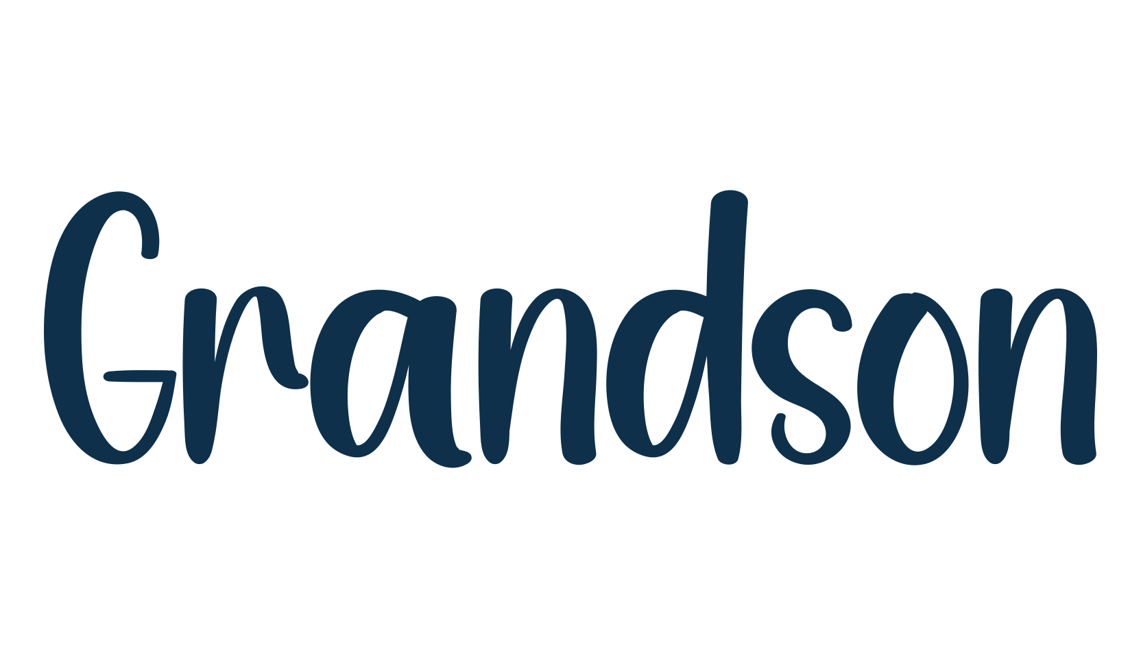 Grandson, display market font preview