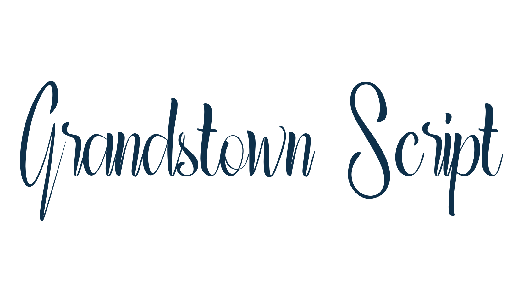 Grandstown Script, script calligraphy fancy decorative font preview