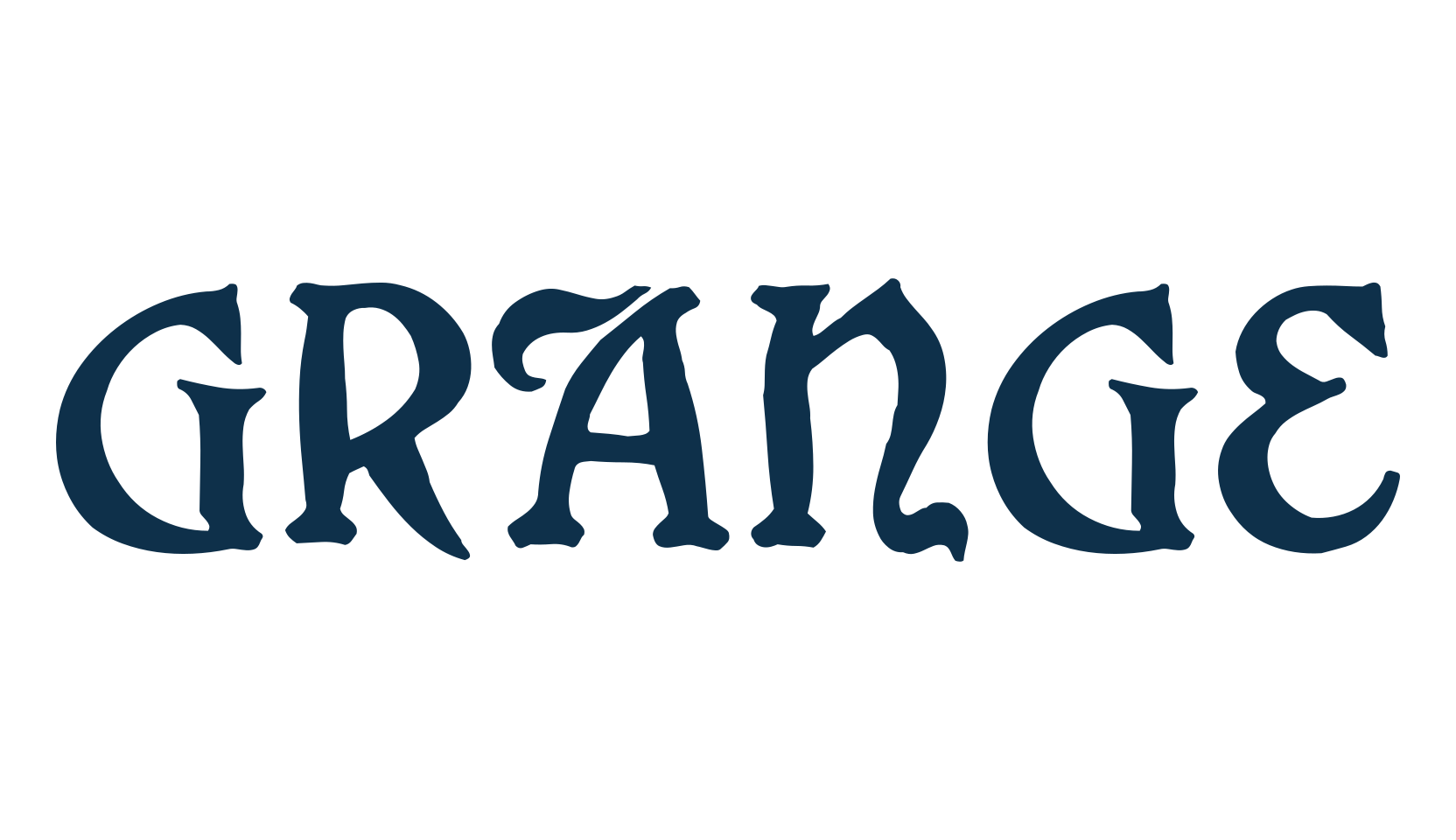 Grange, fancy retro decorative font preview