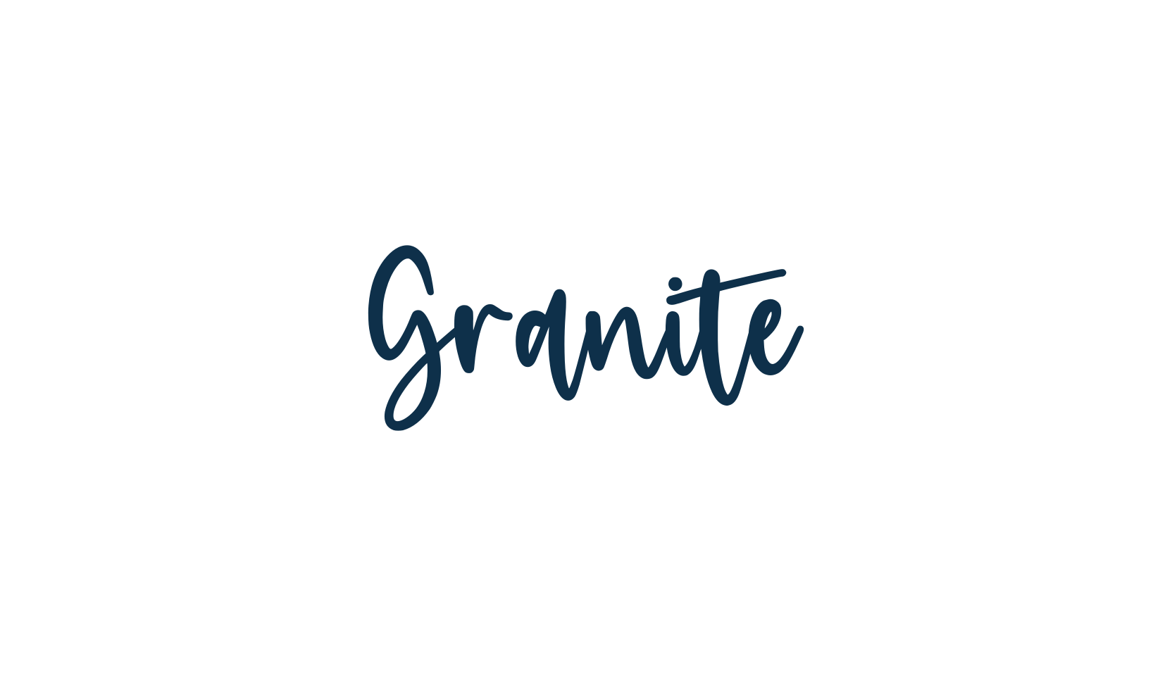 Granite, handwriting font preview