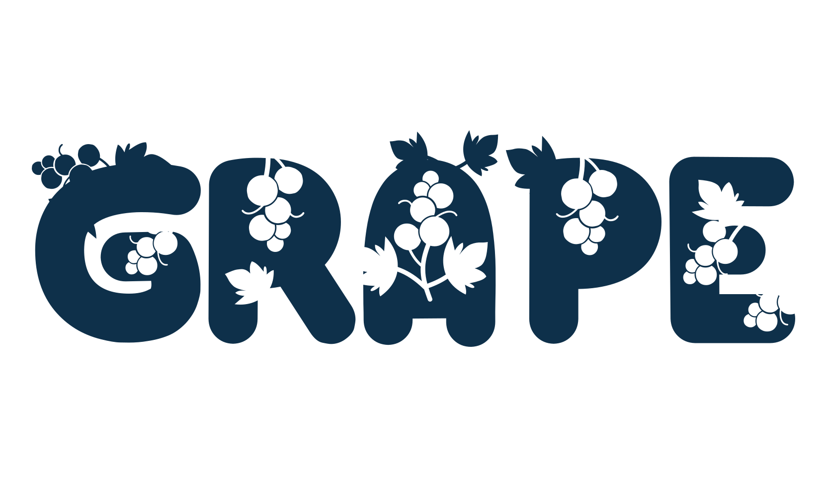 Grape, decorative font preview