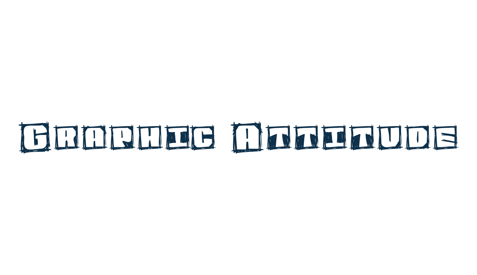 Graphic Attitude, fancy decorative font preview